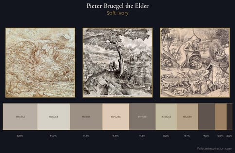 Pieter Bruegel the Elder Palette 2 - Soft Ivory