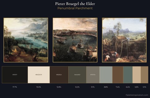 Pieter Bruegel the Elder Palette 5 - Penumbral Parchment