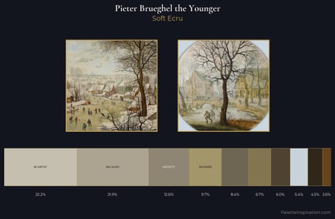 Pieter Brueghel the Younger Palette 2 - Soft Ecru