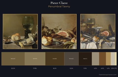 Pieter Claesz Palette 1 - Penumbral Tawny