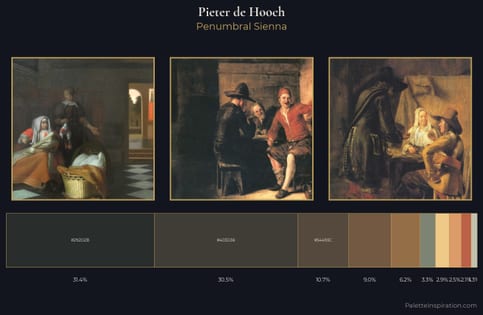 Pieter de Hooch Palette 3 - Penumbral Sienna