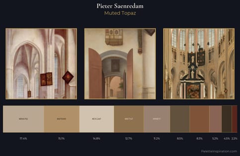Pieter Saenredam Palette 5 - Muted Topaz
