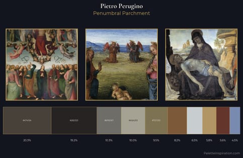 Pietro Perugino Palette 8 - Penumbral Parchment