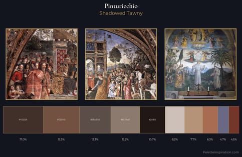 Pinturicchio Palette 5 - Shadowed Tawny