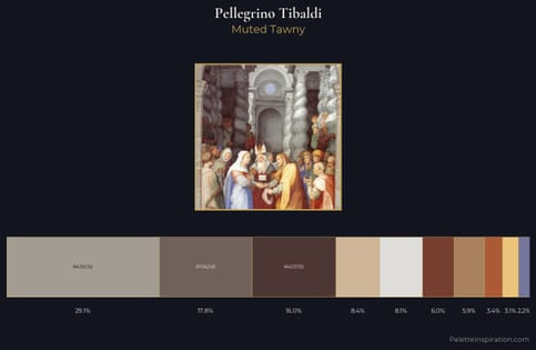 Pellegrino Tibaldi Palette 1 - Muted Tawny