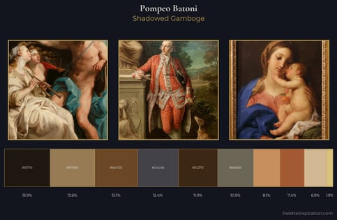 Pompeo Batoni Palette 2 - Shadowed Gamboge