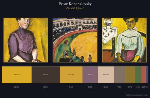 Pyotr Konchalovsky Palette 4 - Veiled Fawn