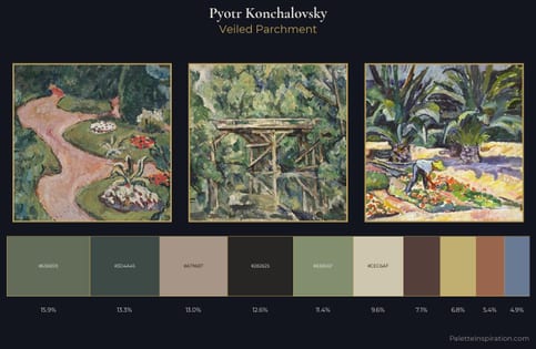 Pyotr Konchalovsky Palette 5 - Veiled Parchment