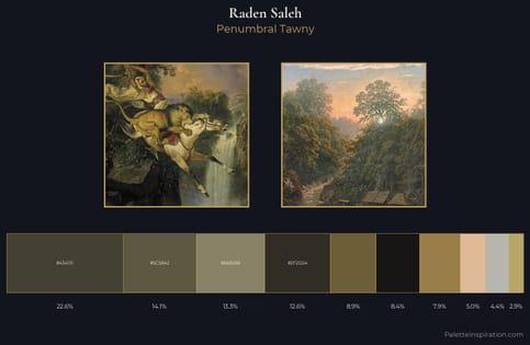 Raden Saleh Palette 5 - Penumbral Tawny
