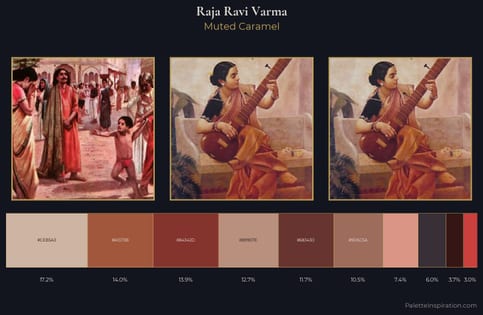 Raja Ravi Varma Palette 8 - Muted Caramel