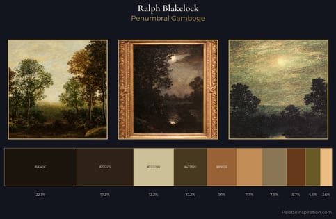 Ralph Blakelock Palette 4 - Penumbral Gamboge