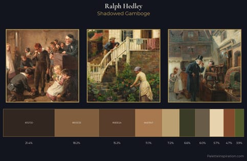 Ralph Hedley Palette 4 - Shadowed Gamboge