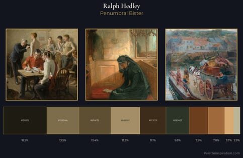 Ralph Hedley Palette 5 - Penumbral Bister