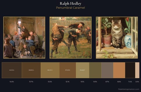 Ralph Hedley Palette 6 - Penumbral Caramel