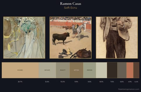 Ramon Casas Palette 1 - Soft Ecru