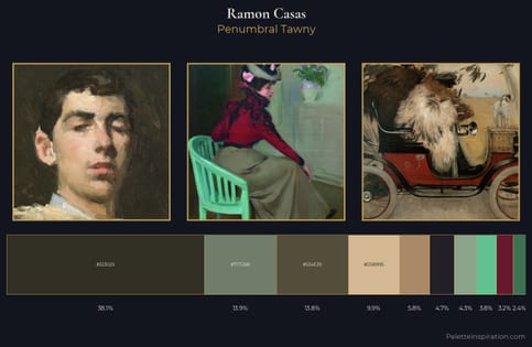 Ramon Casas Palette 4 - Penumbral Tawny