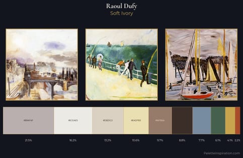Raoul Dufy Palette 1 - Soft Ivory
