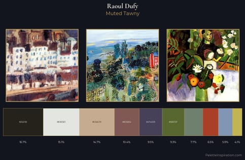 Raoul Dufy Palette 6 - Muted Tawny