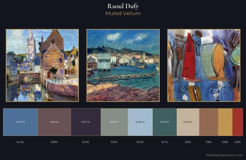 Raoul Dufy Palette 8 - Muted Vellum