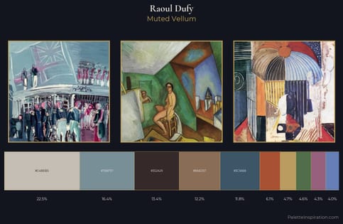 Raoul Dufy Palette 9 - Muted Vellum