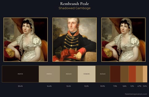 Rembrandt Peale Palette 7 - Shadowed Gamboge