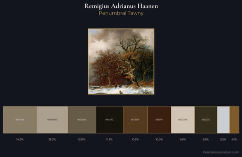 Remigius Adrianus Haanen Palette 1 - Penumbral Tawny