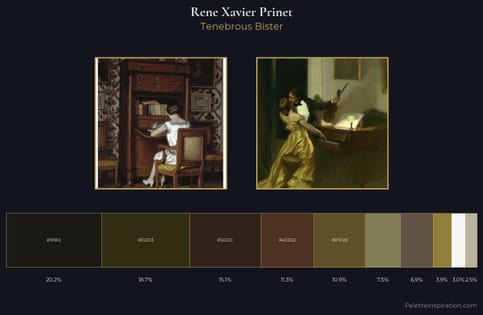 Rene Xavier Prinet Palette 4 - Tenebrous Bister