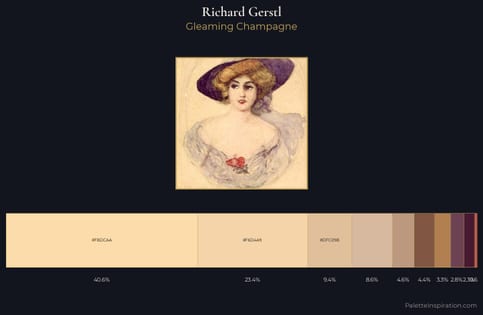 Richard Gerstl Palette 1 - Gleaming Champagne