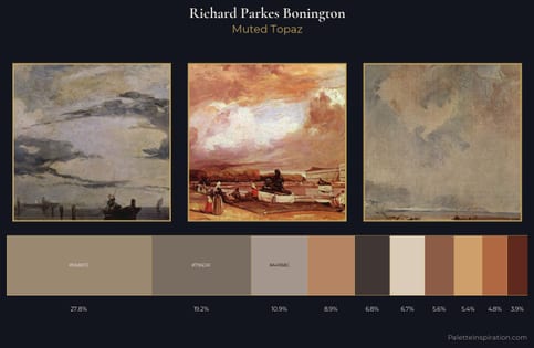 Richard Parkes Bonington Palette 6 - Muted Topaz