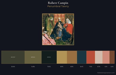Robert Campin Palette 6 - Penumbral Tawny