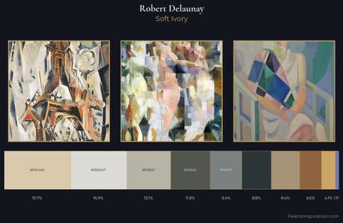 Robert Delaunay Palette 1 - Soft Ivory