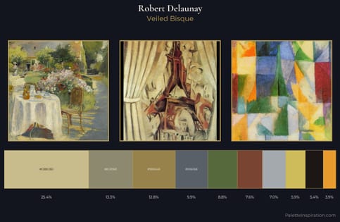 Robert Delaunay Palette 3 - Veiled Bisque