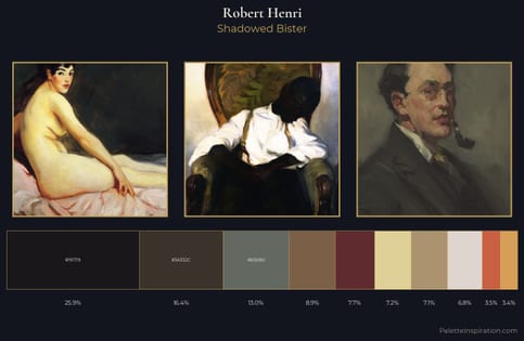 Robert Henri Palette 7 - Shadowed Bister