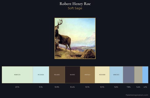 Robert Henry Roe Palette 1 - Soft Sage