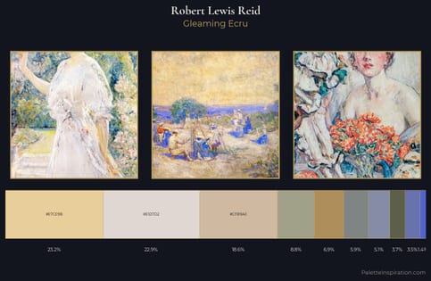 Robert Lewis Reid Palette 3 - Gleaming Ecru