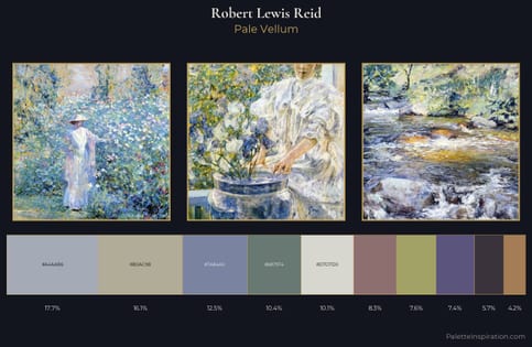 Robert Lewis Reid Palette 7 - Pale Vellum