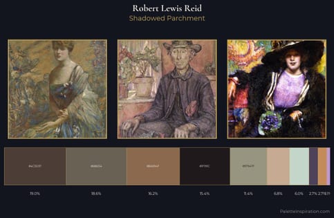Robert Lewis Reid Palette 10 - Shadowed Parchment