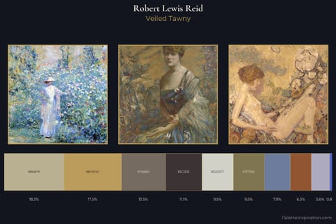 Robert Lewis Reid Master Palette - Veiled Tawny