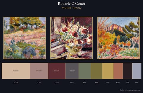 Roderic O'Conor Palette 2 - Muted Tawny