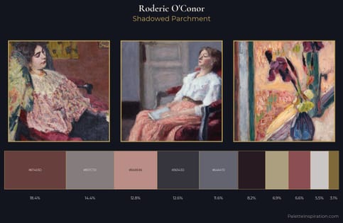 Roderic O'Conor Palette 3 - Shadowed Parchment