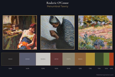 Roderic O'Conor Master Palette