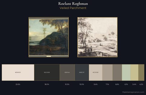 Roelant Roghman Palette 1 - Veiled Parchment