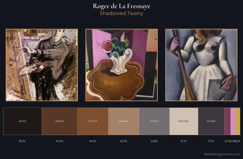 Roger de La Fresnaye Palette 4 - Shadowed Tawny