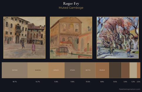 Roger Fry Palette 1 - Muted Gamboge