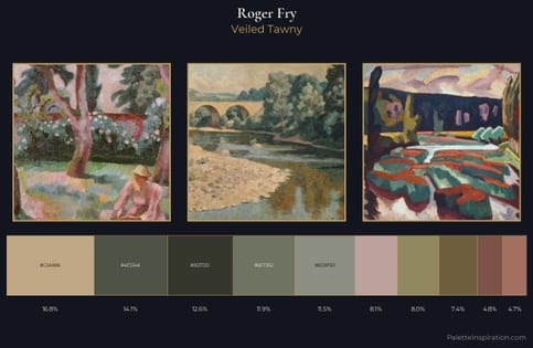Roger Fry Palette 2 - Veiled Tawny