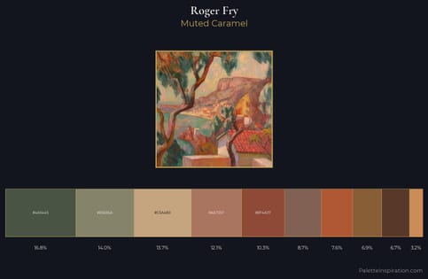 Roger Fry Palette 3 - Muted Caramel