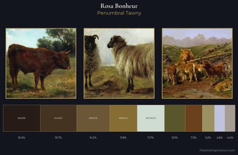 Rosa Bonheur Palette 5 - Penumbral Tawny