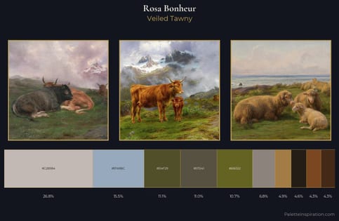 Rosa Bonheur Palette 10 - Veiled Tawny