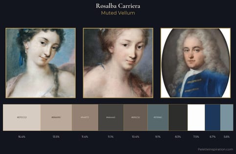 Rosalba Carriera Palette 3 - Muted Vellum