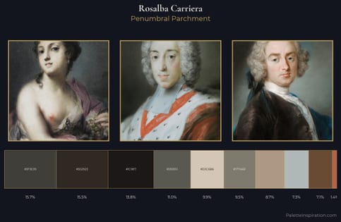 Rosalba Carriera Palette 7 - Penumbral Parchment